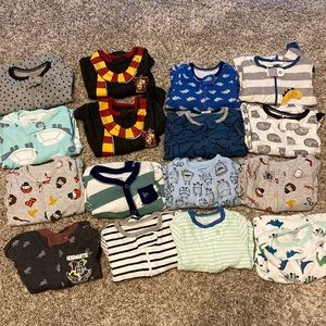Set of 16 (3-6 month) boys’ sleepers